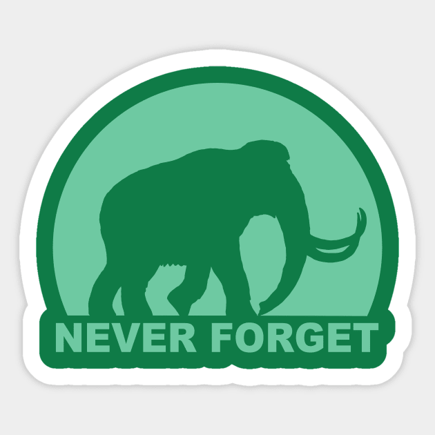 NEVER FORGET Sticker by vender